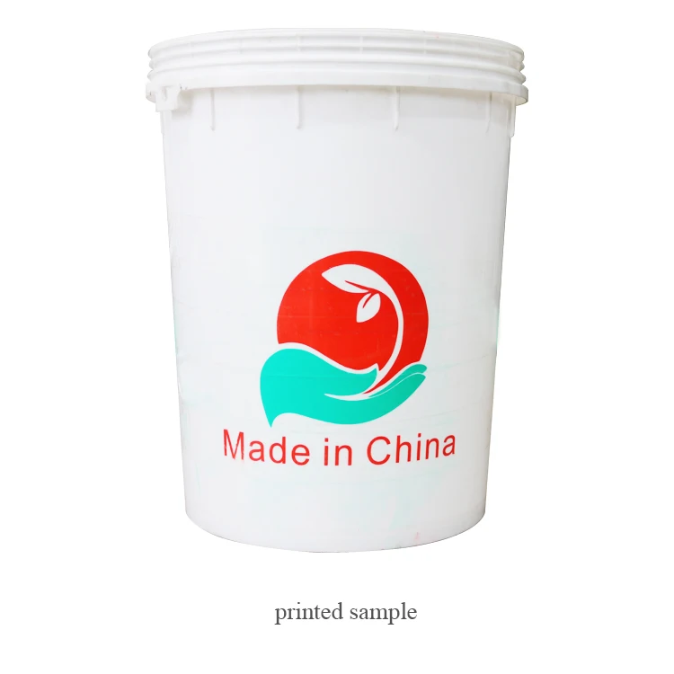 Multicolor Rotary Cylindrical Bucket Barrel Silk Screen Printing Machine in large color pattern