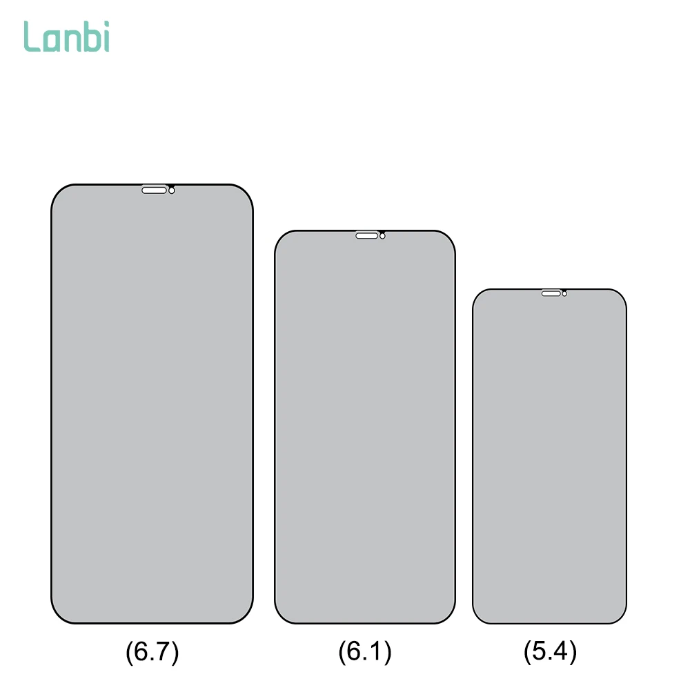 Антишпионская керамическая пленка закаленное стекло Защита экрана для Samsung Iphone X 11 12 13 Pro Max защита