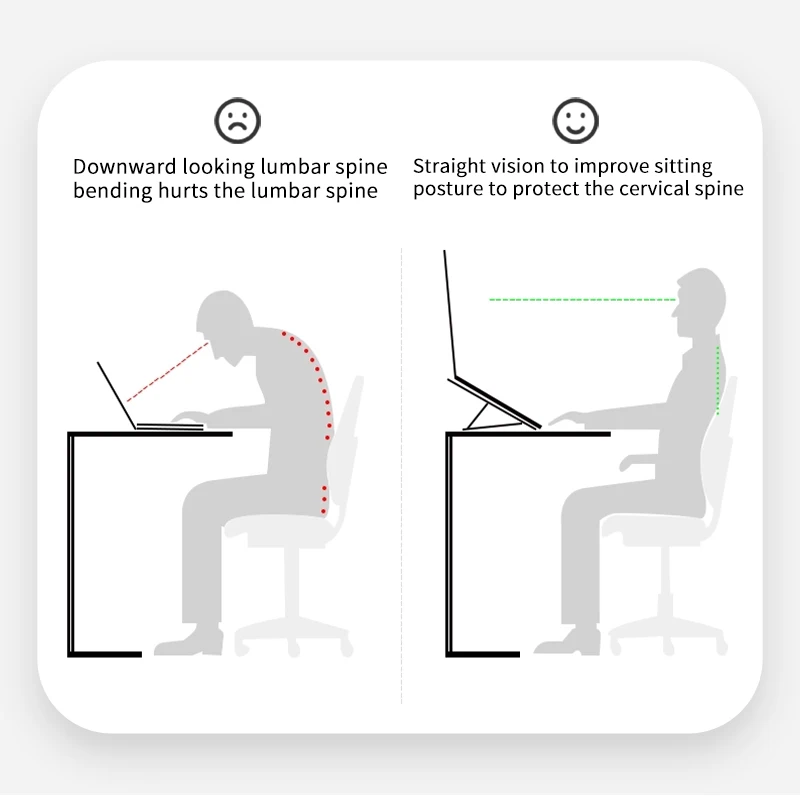 11-17 Inch Cooling Stand Folding Adjustable Angle Desktop Laptop Stand Universal Non-slip Laptop Stand