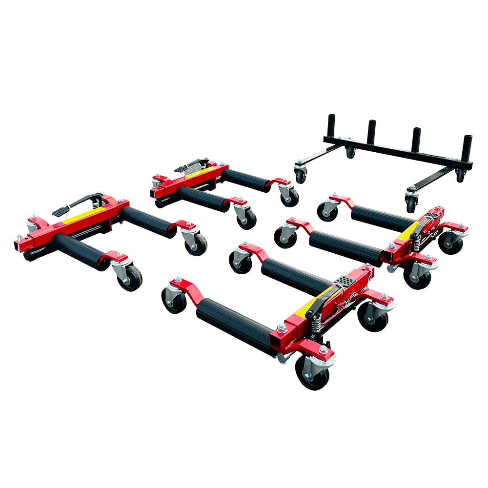 Portable Manual Hydraulic Moving Lift Dolly hydraulic wheel dolly