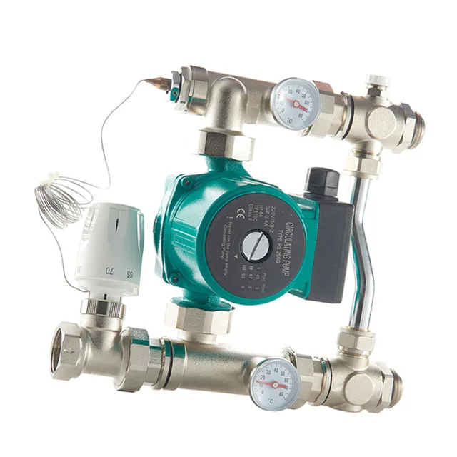 China wholesale manufacturer Floor Heating Systems Mix water center brass control heating system