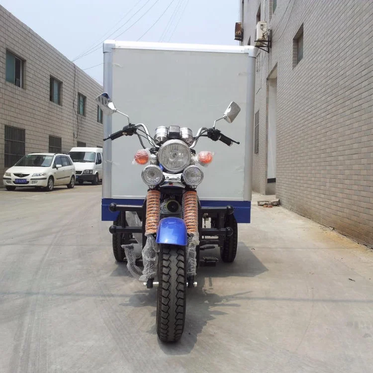 China Manufacturer Hot Sale Refrigerated Motorcycle Tricycle With Frozen Cabin for Refrigerated Cargo Delivery