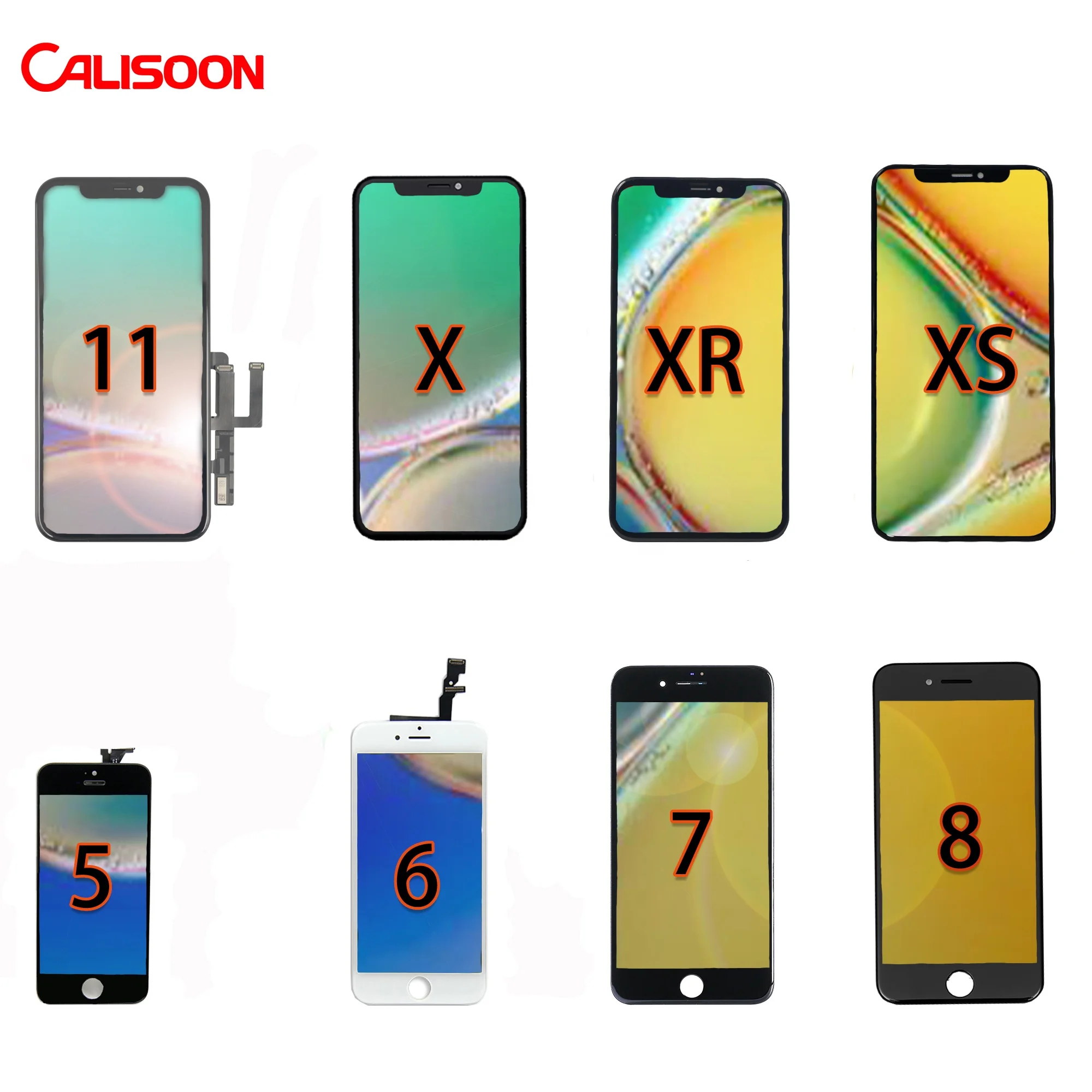  2021 Hot Sale Calisoon OEM Factory Price Mobile Phone LCDs Display Touch Screen For IPhone X XR XS 11 PRO MAX LCD INCELL