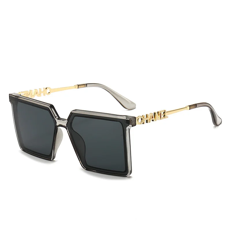 China Manufacture Wholesale Gafas De Sol square Big Frame Woman Sunglasses Luxury Brand