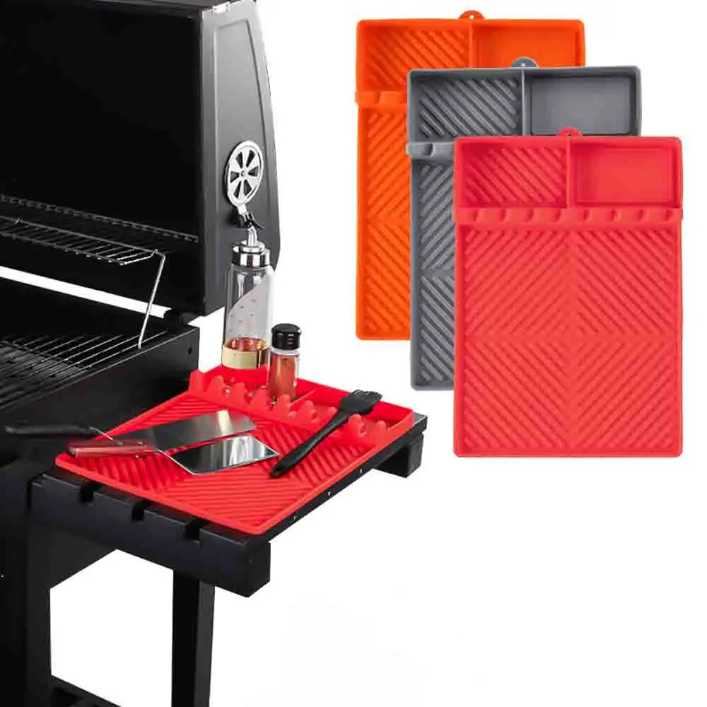 silicone grill pad for outdoor grill side shelf mat for blackstone silicone grill mat for blackstone