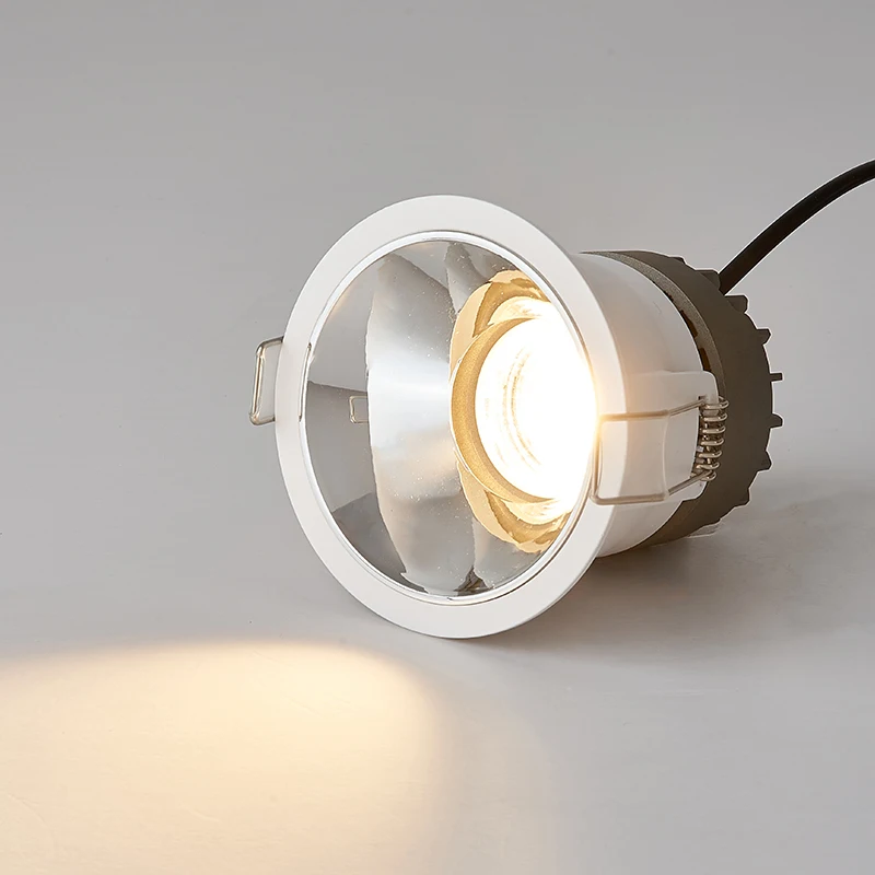 Hotel housing adjustable10w Ip44 waterproof dimmable smart anti glare recessed downlight led spotlight