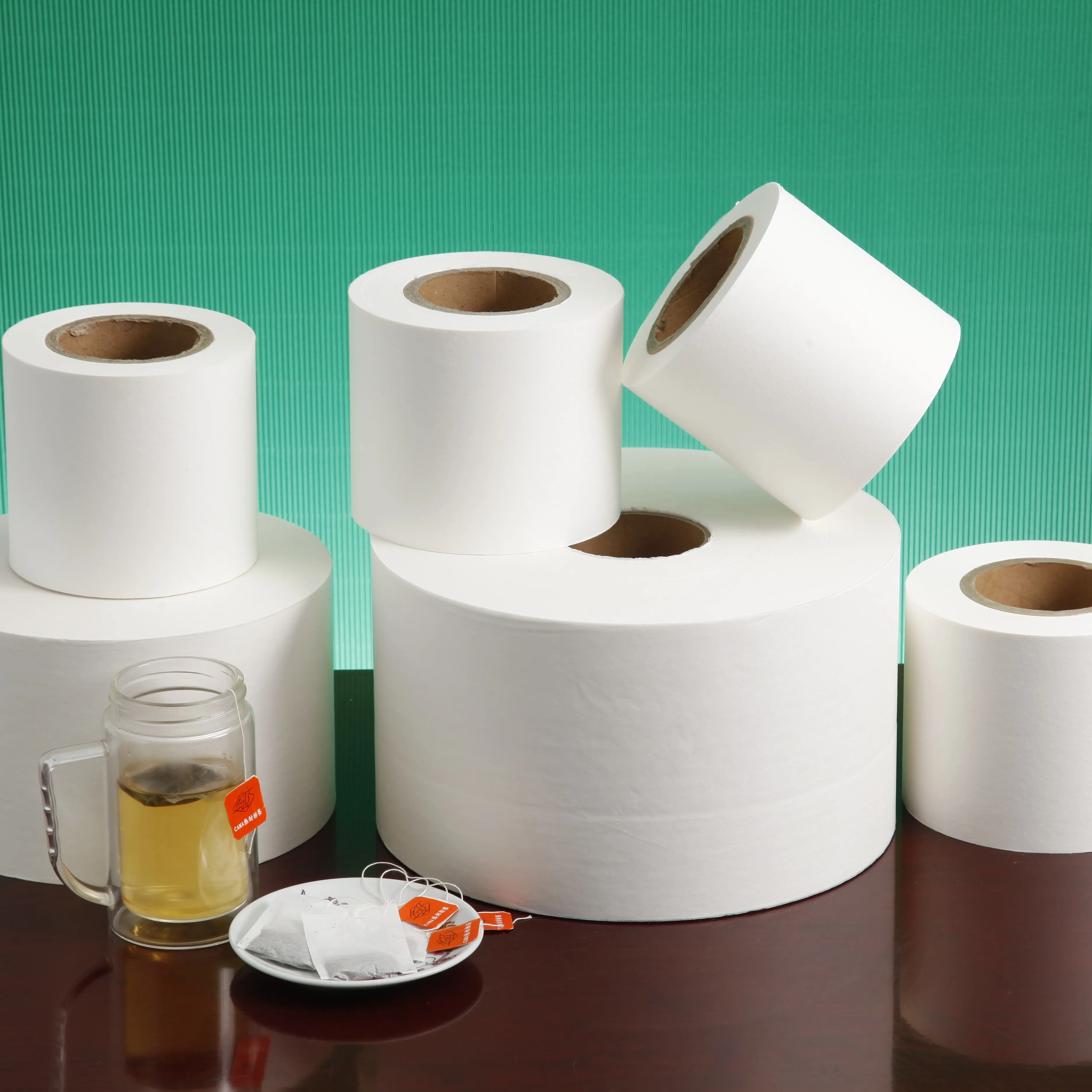 Fully Automatic High Speed Tea Bags Packaging Machines Filter Paper in Roll for Small Sachets Green Tea