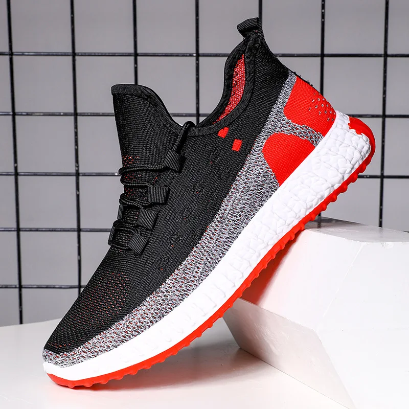 New design Casual Running Shoe Flying Knit Fashion Sport Shoes Sneakers For Men New Styles