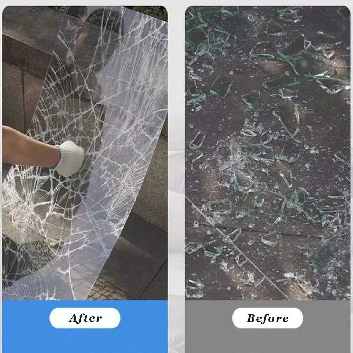 safety and bullet proof film for windows explosion proof high clear transparent solor control security film 8mil 12mil