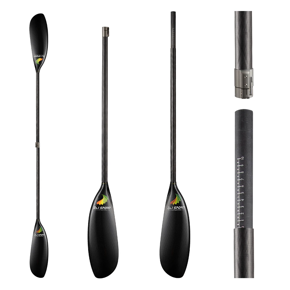 2021 ZJ Sport Carbon fiber oval shaft racing kayak paddle made in China