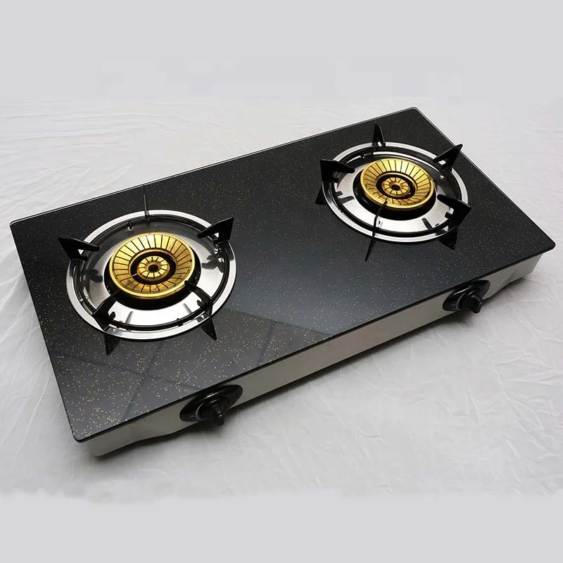 Factory wholesale double burner gas stove for home use  DGC-202SG