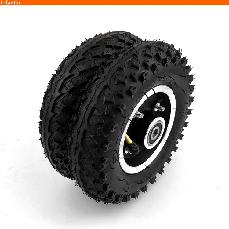 L-faster 8 Inch Double-Wheels 200x50 Pneumatic All Terrain Tire For Adult Mountain Skateboard