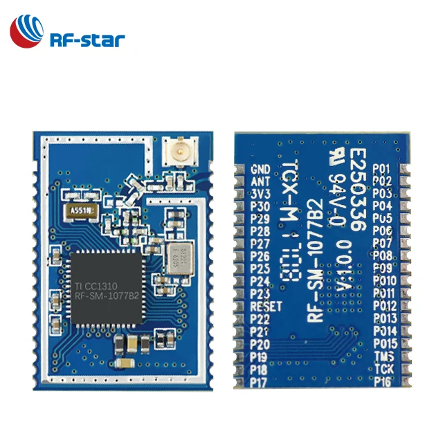 Автоматизация промышленности RF-SM-1077B2 433 МГц CC1310 rf модуль приемопередатчика беспроводной