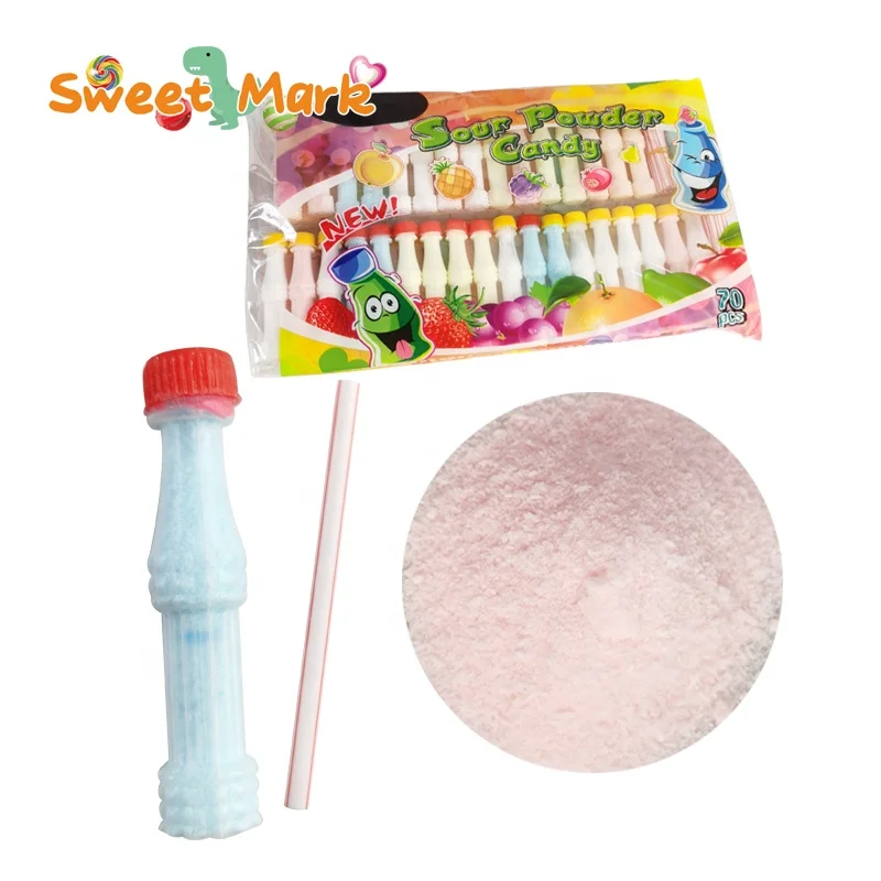 drink bottle shaped candy sour powder candy halal fruit flavor candy
