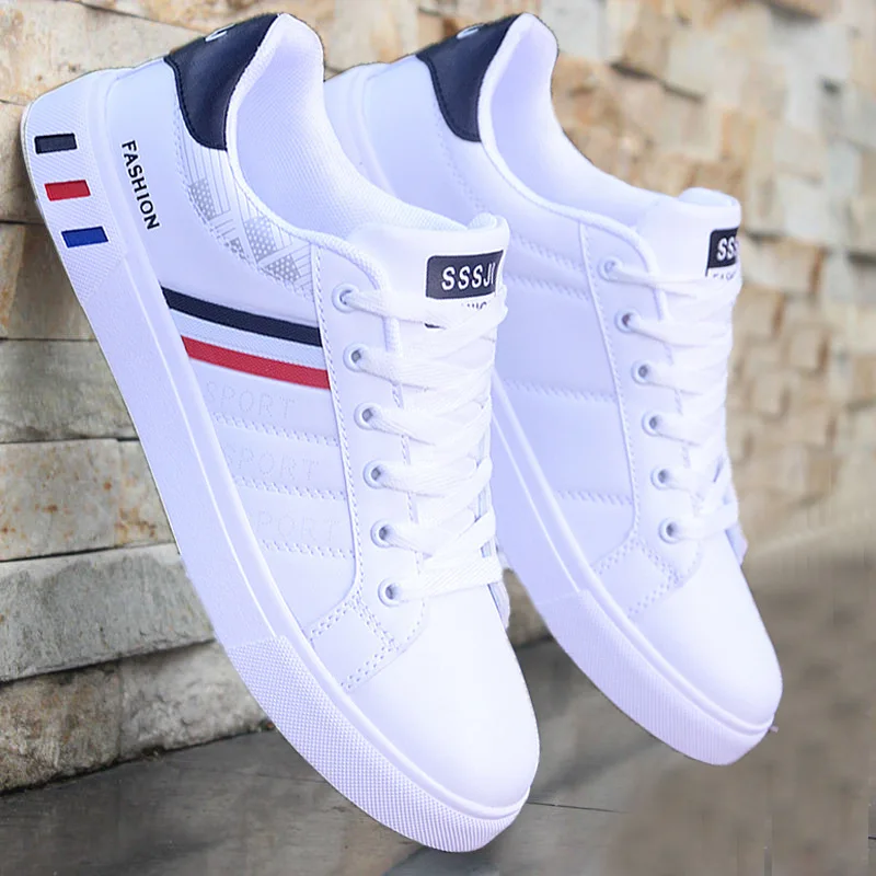 Low Price Flat Mens Sneakers, Casual Walking Style Simple Shoes