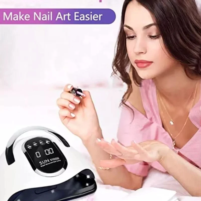 OEM Customized New Design 280w Sun X10 Max 66LEDS Smart Touch Quick Drying Professional Portable Nail Dryer Nail UV LED Lamp