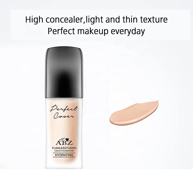 ABZ OEM Vegan Foundation Waterproof Full Coverage Private Label Liquid Makeup Foundation For All Skin