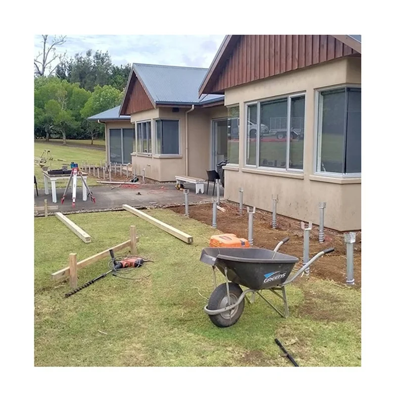 No Dig Helical Piles Pole / Ground Fence Post Screw Anchor  / Anchorage System For House Foundation