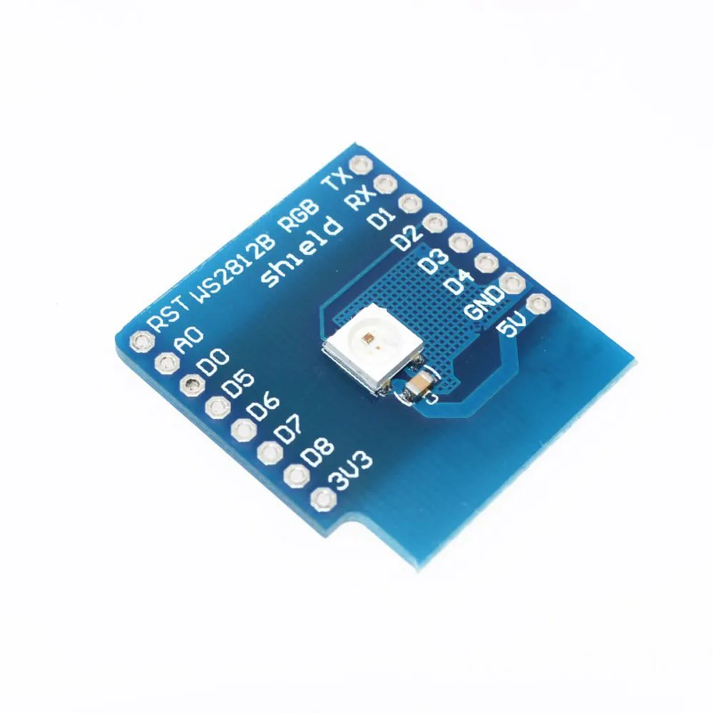 WS2812 RGB Shield Full Color Module For D1 Mini WIFI Expansion Board Learning Board RGB Driver Module