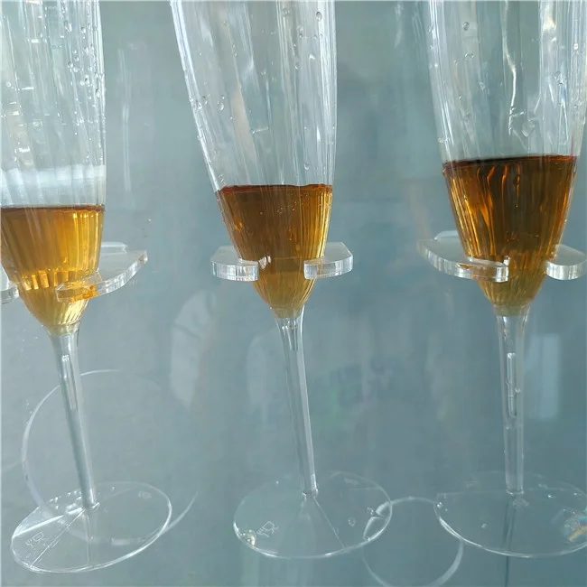 Factory Wholesale Supplies Clear Acrylic Champagne Wall Glass  Holder Display Stand  For Wedding Decoration