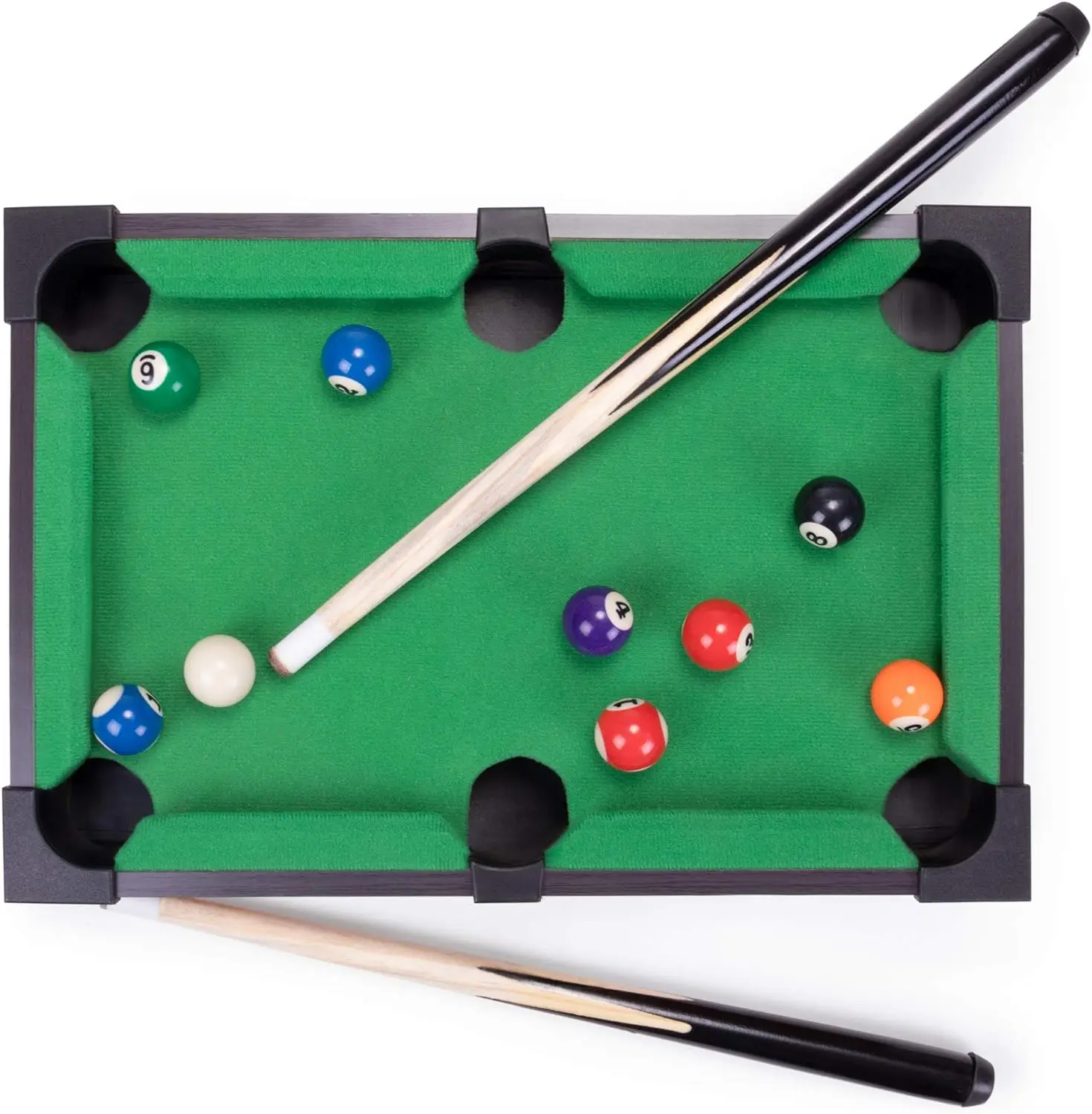 Factory wholesale indoor portable removable mini pool table desktop billiard snooker game set toy for kids