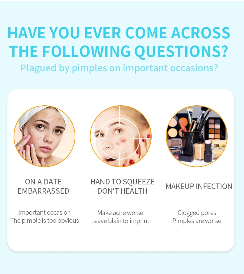 2 Sheets/pack Ready To Ship Hydrocolloid Acne Patch Spot Wholesale Pimple Patches Korea Patch