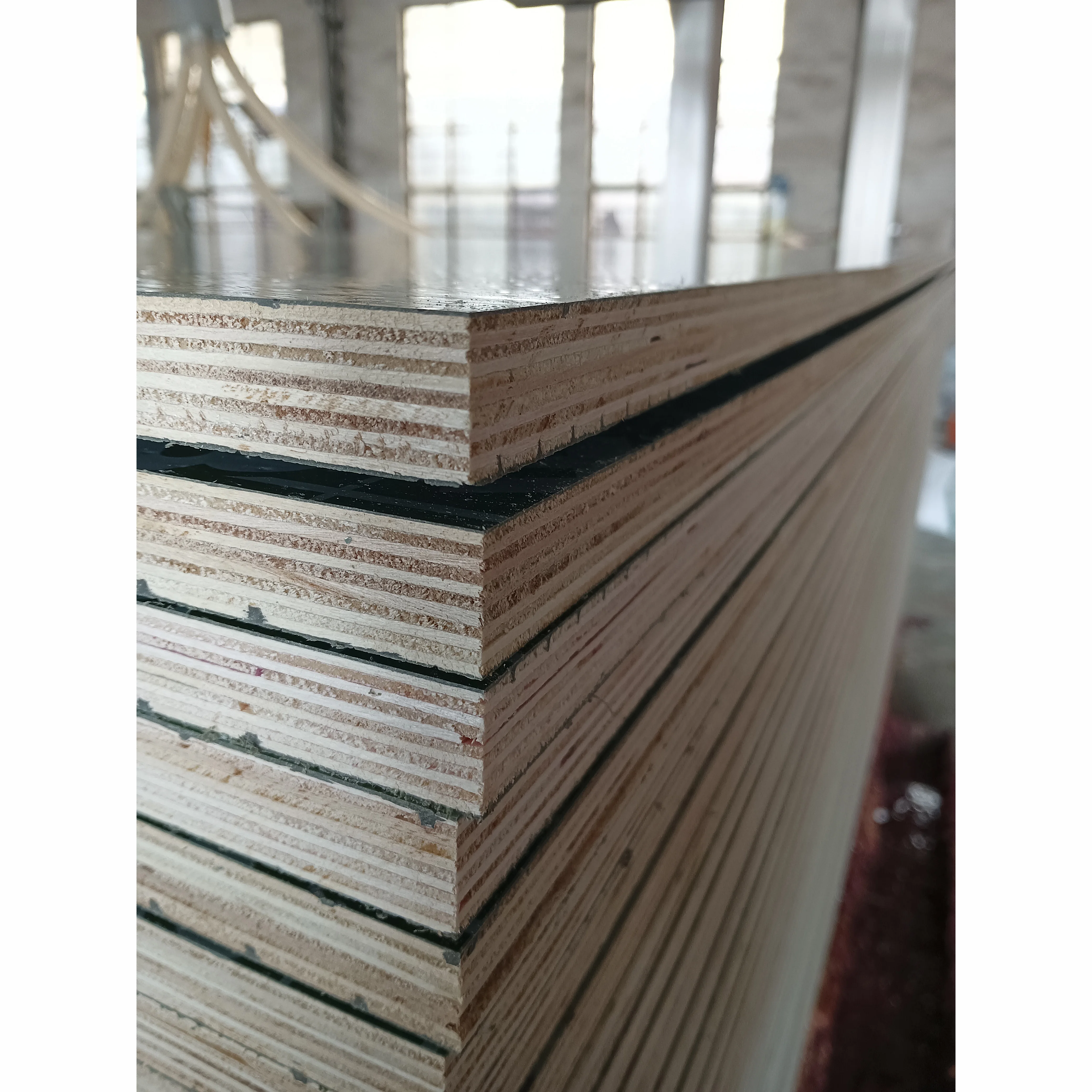 4x8 12mm 18mm green pp plastic film faced plywood and polyester coated plywood