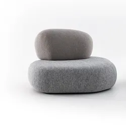 Italian light luxury simple cloth multi-shaped free combination module living room sofa