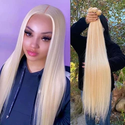 Wholesale 613 brazilian cuticle aligned human hair blonde hair bundles,Cambodian raw 613 virgin hair