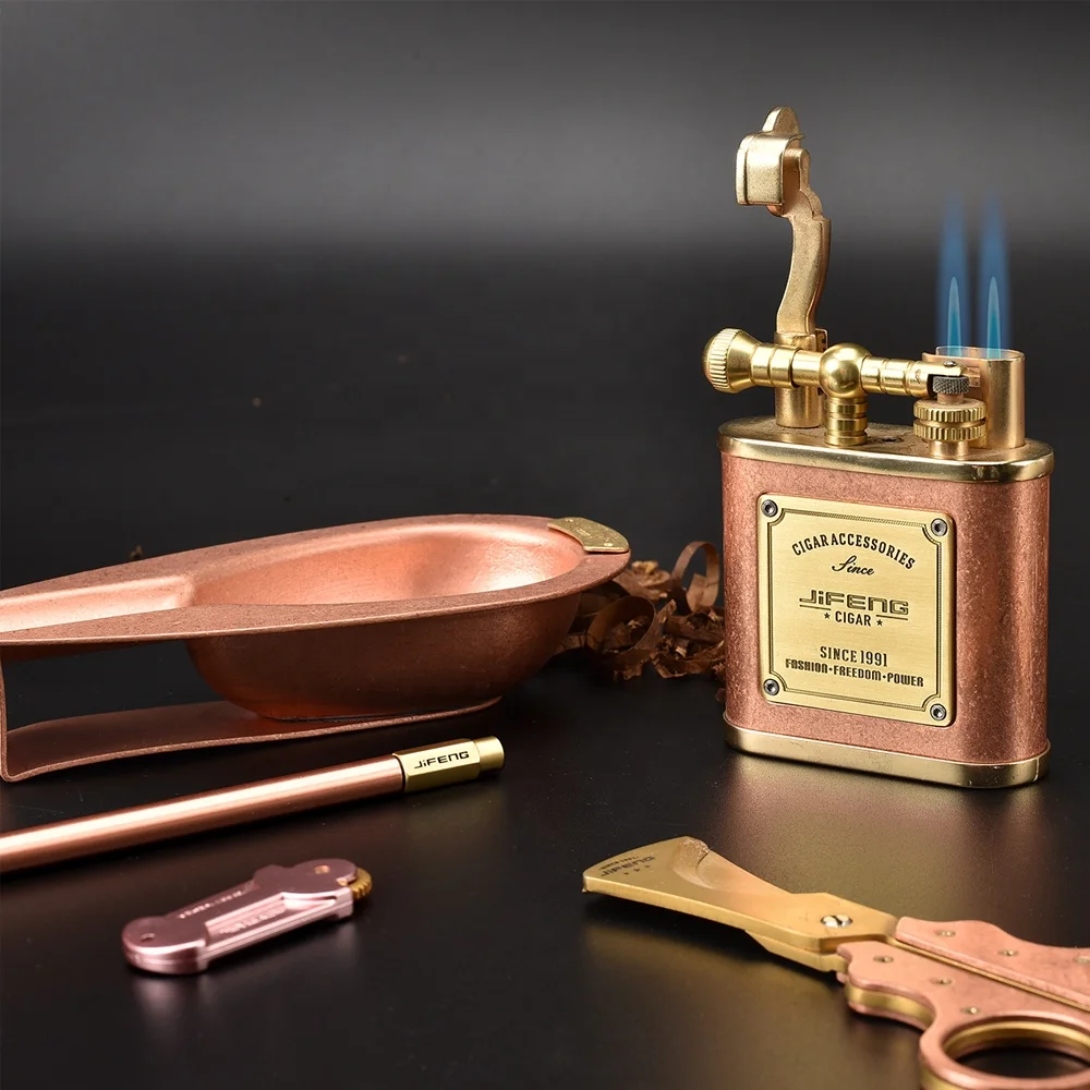 JIFENG JF-TZ240 роскошные медные в винтажном стиле уникальные металлические сигары 10 1 Набор плоскогубцев аксессуары для сигар подарочный набор