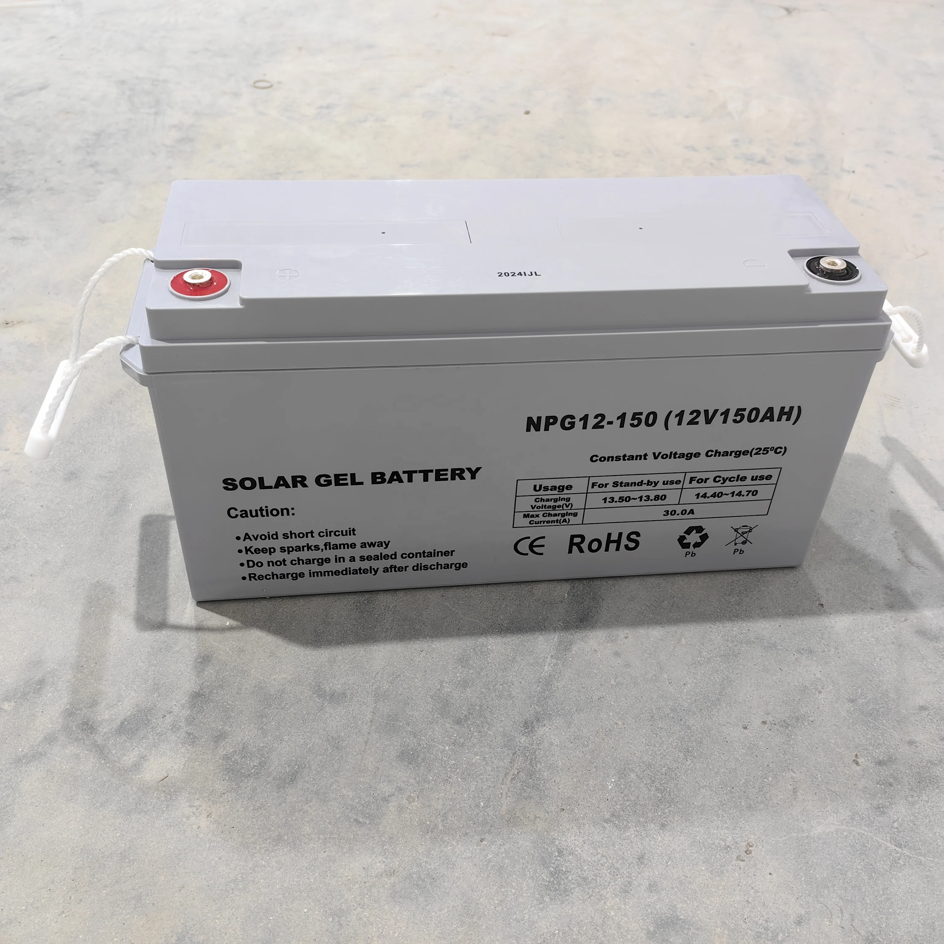 High efficiency solar lead-acid battery gel battery Strong deep circulation ability Solar system for home power