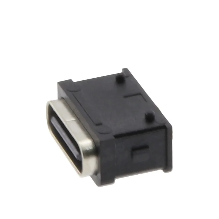Vertical 2PIN waterproof Type-C socket/jack  Waterproof USB connector  Waterproof vertical plug grade IPX8 motherblock