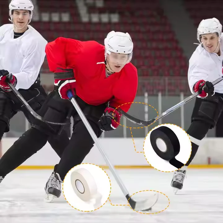 Custom Cotton Fabric Cloth Hockey Stick Tape for Ice Roller Hockey Stick, Blade Handle protector Hockey Tape