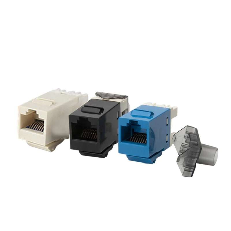 High Quality Network cat6  utp keystone jack module 180 degree Ethernet Cat 6 8p8c Rj45 Keystone jack