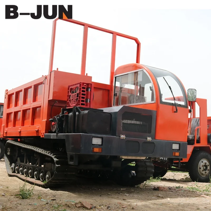 Mini Diesel Crawler Track Carrier 6ton Dumper Automatic Dump Truck for Sale