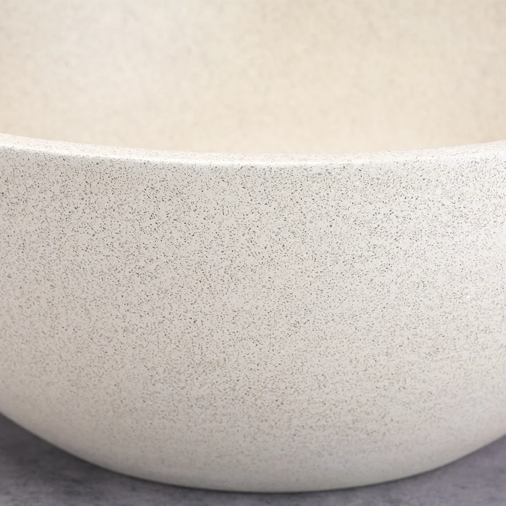 Wholesale mini round basin colorful concrete bathroom above counter basin Industrial rental housing concrete table basin
