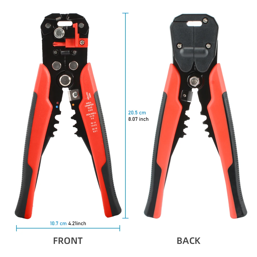Professional Electrician Wire Tool Cable Wire Stripper Cutter Crimper Automatic Crimping Stripping Plier