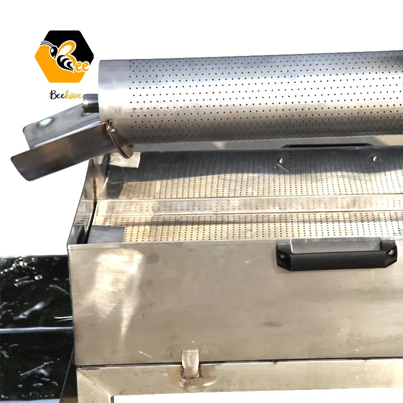 Automatic Beeswax Separator Screw Type Honey Extruding Machine 304 Ss Electric Wax Press Machine Beekeeping Equipment