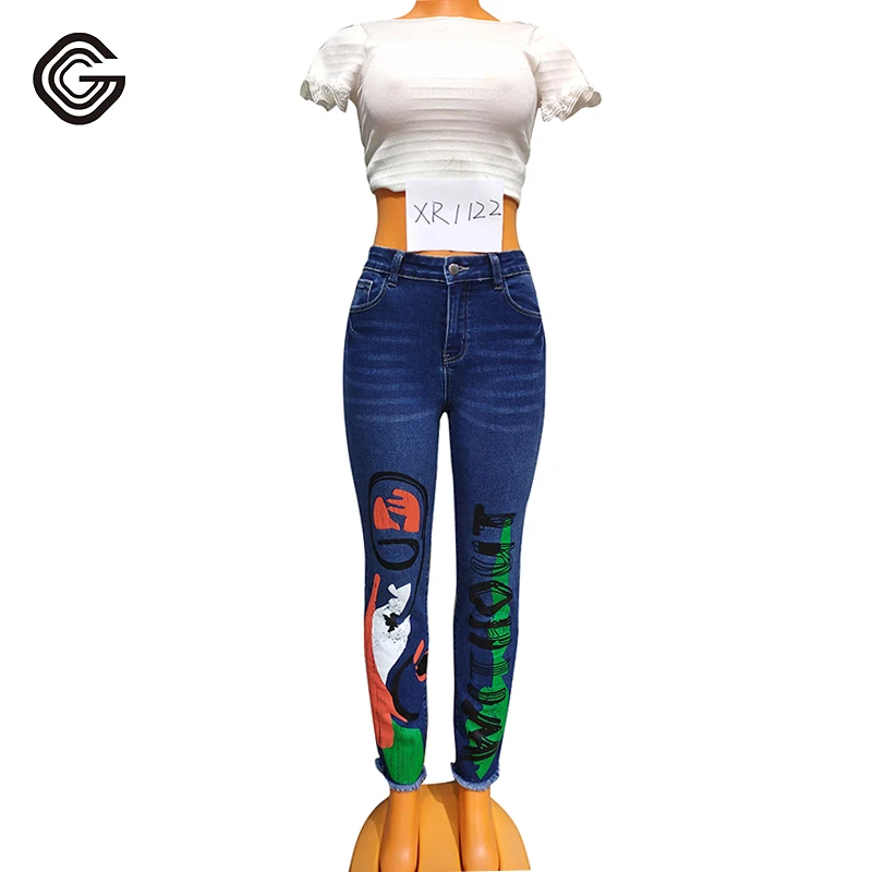 Customized Designs Ladies Denim Pants Pattern Straight Fit Straight Leg Jeans