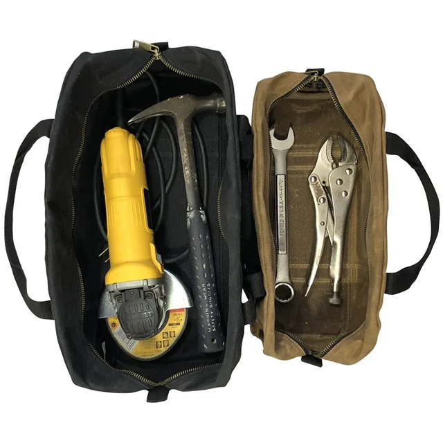 electrition wholesale multi pockets tool bag heavy duty waterproof canvas bag
