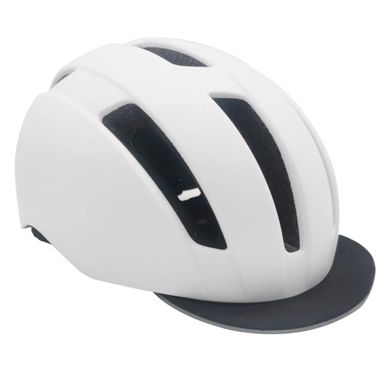 Best selling CE CPSC PC shell detachable visor head bicycle helmet adults women cycle helmet with lights