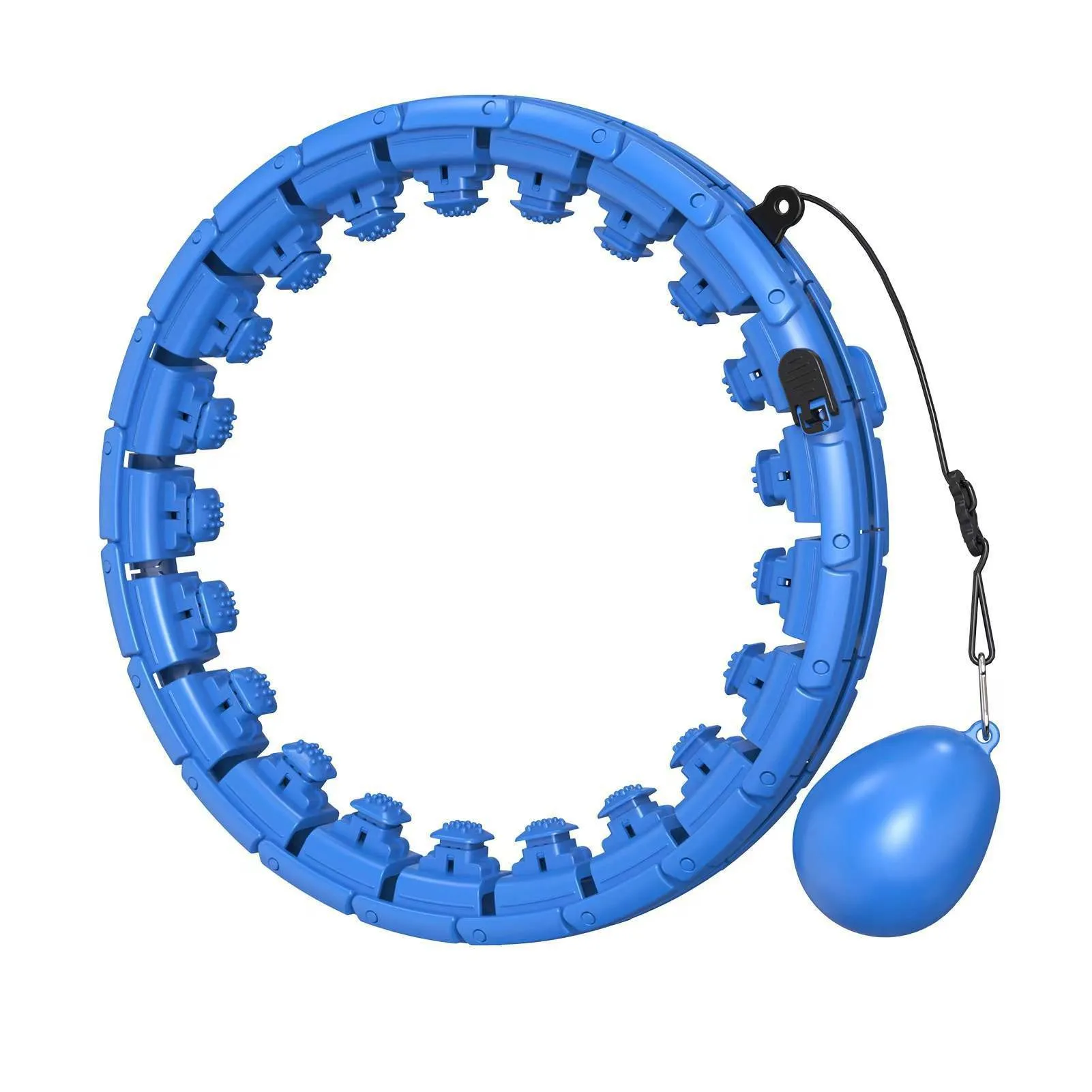 Weight Loss Infinity Hoop Fit Plus 21 Detachable Links Size Adjustable with Ball Waist Trimmer  Hula Circle Hoops
