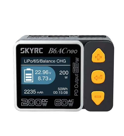 SkyRC B6ACneo Smart Charger DC 200W AC 60W Battery Balance Charger B6AC neo Upgraded for b6ac v2 SK-100200