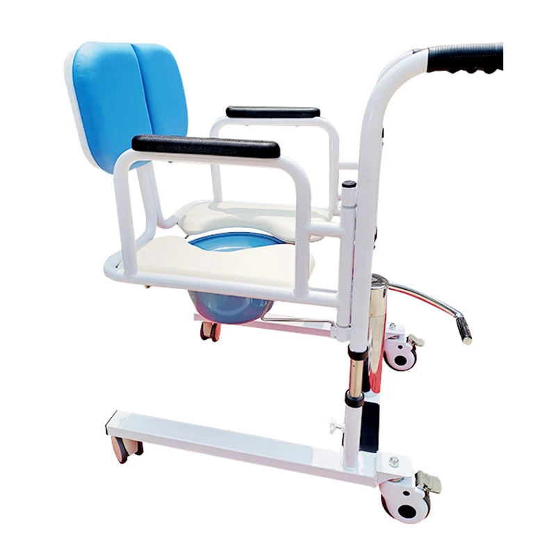 Portable Commode chair toilet Shower Transfer Lifting Bed To Wheel Chair For Patient