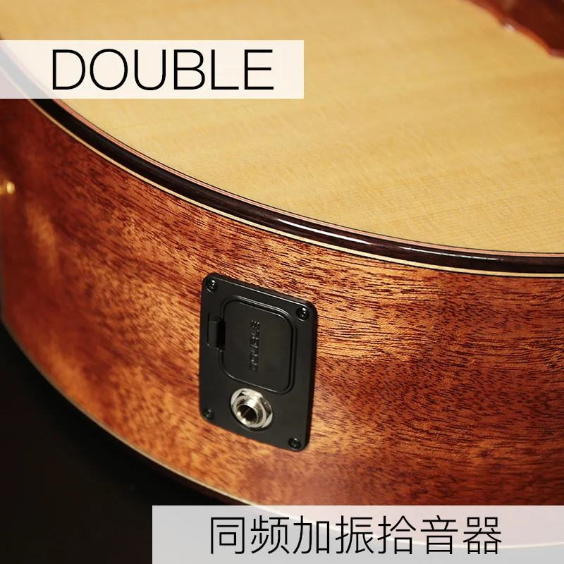 Professional acoustic guitar EQ same frequency booster pickup with delay reverb chorus function