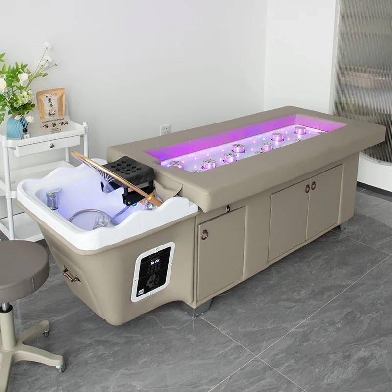 Salon hair massage chair spa head therapy tables shampoo headspa massage bed furniture for salon cama de masaje