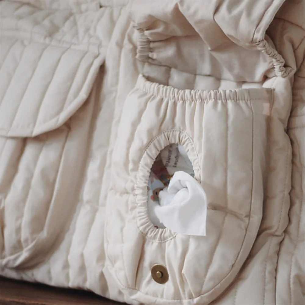 Custom Size Logo Quilted Padded Nylon Mom Mummy Mommy Diaper Nursing Tote Duffle Bag with Crossbody Strap