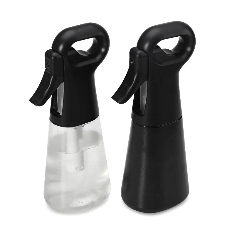 2021 Popular Sales 300Ml 10Oz Empty Flat  Pet Hair Care Oil Black Plastic Trigger Spray Bottle With Trigger