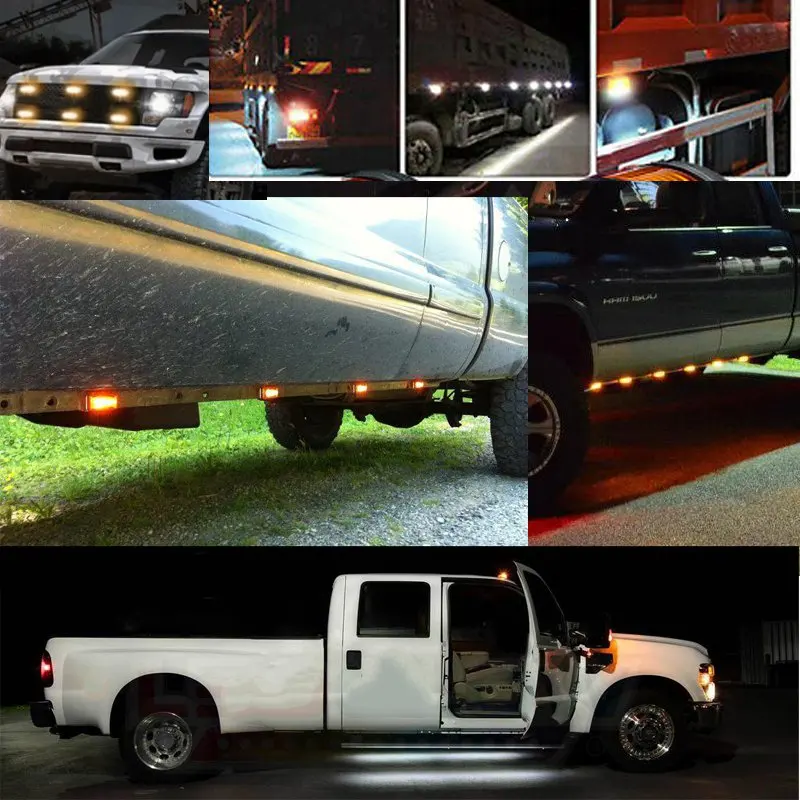 6inch 10W 5.7'  Front Rear Tail Light Trucks Trailers Lorry Car Indicators Lamp LED Side Marker