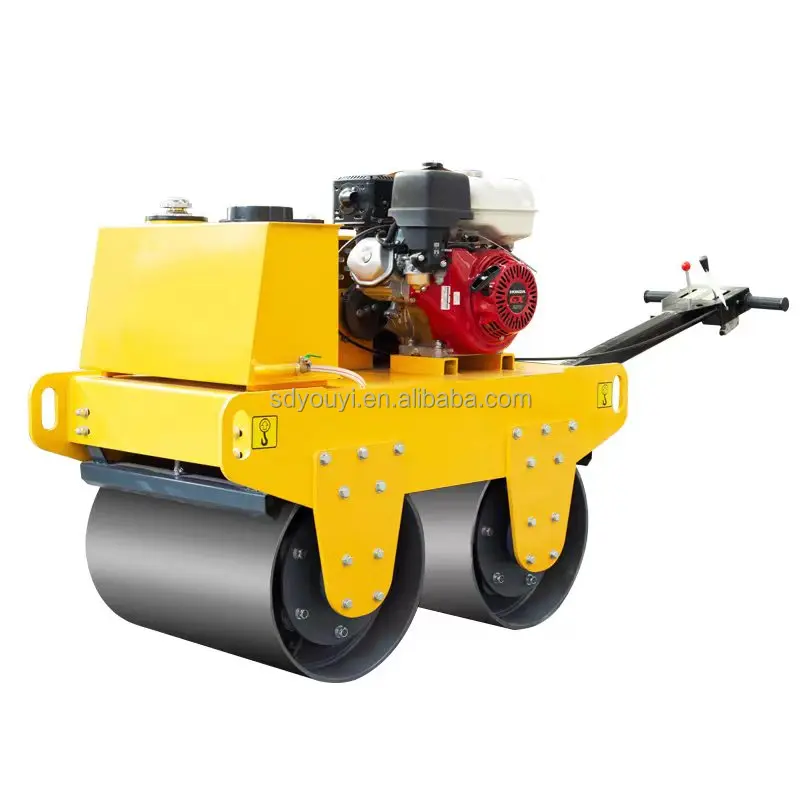 Road Roller CE 600KG Diesel Vibratory Mini Road Roller Compactor Hand roller hydraulic pressure